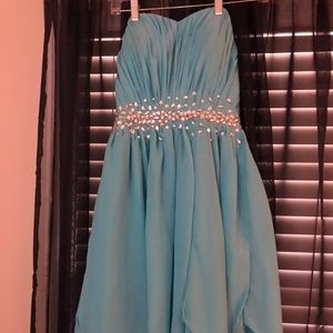 Light blue homecoming dress